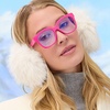 image:imageCompliments DIFF Ava 15 Reading Glasses  Blue Light Blocking Oversized Readers  Lightweight Designer Bubblegum Pink Frames