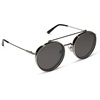 image:imageDIFF  Star Wars Anakin Round Sunglasses for Men and Women UV400 Galactic Brushed Silver with Space Gray Lenses