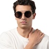 image:imageDIFF  Star Wars Anakin Round Sunglasses for Men and Women UV400 Galactic Brushed Silver with Space Gray Lenses