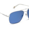 image:imageDIFF  Star Wars Blue Squadron Aviator Sunglasses for Men and Women  UV400 Protection  White  Blue Mirror