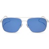image:imageDIFF  Star Wars Blue Squadron Aviator Sunglasses for Men and Women  UV400 Protection  White  Blue Mirror
