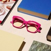 image:imageDIFF Ava Reading Glasses  Blue Light Blocking Oversized Readers  Lightweight Designer Square FramesBubblegum Pink