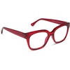 image:imageDIFF Ava Reading Glasses  Blue Light Blocking Oversized Readers  Lightweight Designer Square FramesCherry Red