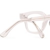 image:imageDIFF Ava Reading Glasses  Blue Light Blocking Oversized Readers  Lightweight Designer Square FramesClear Crystal