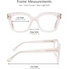 image:imageDIFF Ava Reading Glasses  Blue Light Blocking Oversized Readers  Lightweight Designer Square FramesClear Crystal