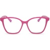 image:imageDIFF Leah Reading Glasses  Blue Light Blocking Oversized Readers  Lightweight Rectangle Designer FramesBubblegum Pink