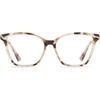 image:imageDIFF Leah Reading Glasses  Blue Light Blocking Oversized Readers  Lightweight Rectangle Designer FramesCream Tortoise
