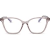 image:imageDIFF Leah Reading Glasses  Blue Light Blocking Oversized Readers  Lightweight Rectangle Designer FramesLight Pink