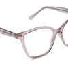 image:imageDIFF Leah Reading Glasses  Blue Light Blocking Oversized Readers  Lightweight Rectangle Designer FramesLight Pink