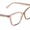 image:imageDIFF Leah Reading Glasses  Blue Light Blocking Oversized Readers  Lightweight Rectangle Designer FramesVintage Crystal
