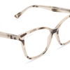 image:imageDIFF Reading Glasses Ava and Leah Square Oversized Blue Light Blocking Readers 25 magnification Cream Tortoise Bundle