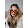 image:imageDIFF Star Wars Fennec Shand Designer Square Visor Sunglasses for Women and Men UV400 Protection Black  Orange