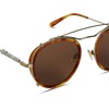 image:imageDIFF Star Wars ObiWan Round Sunglasses for Women and Men UV400 Protection Desert Tortoise  Brown Polarized
