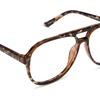 image:imageDIFF Tatum Reading Glasses  Blue Light Blocking Oversized Readers  Lightweight Aviator Designer FramesEspresso Tortoise