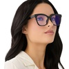 image:imageDIFF Willa Reading Glasses  Blue Light Blocking Oversized Readers  Lightweight Cat Eye Designer FramesBlack