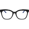 image:imageDIFF Willa Reading Glasses  Blue Light Blocking Oversized Readers  Lightweight Cat Eye Designer FramesBlack