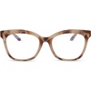 image:imageDIFF Willa Reading Glasses  Blue Light Blocking Oversized Readers  Lightweight Cat Eye Designer FramesCream Tortoise