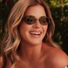 image:imageDIFF x Jojo Fletcher  Jordy Wire Oval Sunglasses for Women  UV400 Polarized Protection  Black  Grey