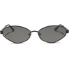 image:imageDIFF x Jojo Fletcher  Jordy Wire Oval Sunglasses for Women  UV400 Polarized Protection  Black  Grey