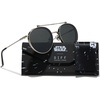 image:imageDIFF  Star Wars Anakin Round Sunglasses for Men and Women UV400 Galactic Brushed Silver with Space Gray Lenses