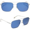 image:imageDIFF  Star Wars Blue Squadron Aviator Sunglasses for Men and Women  UV400 Protection  White  Blue Mirror