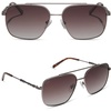 image:imageDIFF  Star Wars Han Solo 20 Navigator Sunglasses for Men and Women  UV400 Polarized Protection  Brushed Dark Blaster Grey Metal  Brown Gradient
