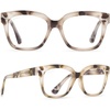 image:imageDIFF Ava Reading Glasses  Blue Light Blocking Oversized Readers  Lightweight Designer Blue BlockersCream Tortoise