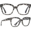 image:imageDIFF Ava Reading Glasses  Blue Light Blocking Readers  Designer FramesClear Leopard