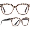 image:imageDIFF Ava Reading Glasses  Blue Light Blocking Readers  Designer FramesLeopard Tortoise