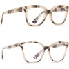 image:imageDIFF Reading Glasses Ava and Leah Square Oversized Blue Light Blocking Readers 25 magnification Cream Tortoise Bundle