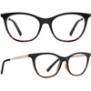 image:imageDIFF Reading glasses blue light blocking Darcy designer lightweight cat eye readers for women