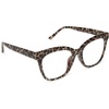 image:imageDIFF Willa Reading Glasses  Blue Light Blocking Oversized Readers  Lightweight Cat Eye Designer FramesLeopard Tortoise