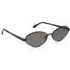 image:imageDIFF x Jojo Fletcher  Jordy Wire Oval Sunglasses for Women  UV400 Polarized Protection  Black  Grey