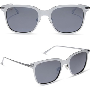 image:imageDIFF  Star Wars Mandalorian 30 Square Sunglasses for Men and Women  UV400 Polarized Protection  Silver Chrome  Silver Flash