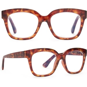 image:imageDIFF Ava Reading Glasses  Blue Light Blocking Readers  Designer FramesAmber Tortoise