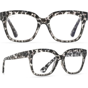 image:imageDIFF Ava Reading Glasses  Blue Light Blocking Readers  Designer FramesClear Leopard