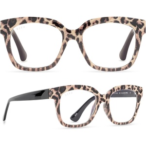 image:imageDIFF Ava Reading Glasses  Blue Light Blocking Readers  Designer FramesLeopard Tortoise