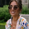 image:imageDIFF  Jessie James Decker Limoncello Lightweight Wire Sunglasses for Women UV400 ProtectionGold  Brown