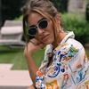 image:imageDIFF  Jessie James Decker Limoncello Lightweight Wire Sunglasses for Women UV400 ProtectionGold  Grey