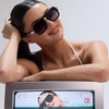 image:imageDIFF  Rachael Kirkconnell Naomi Oversized Navigator Sunglasses for Women  UV400 Protection  Black  Grey Gradient