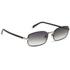 image:imageDIFF  Rachael Kirkconnell Trinity Oval Low Profile Sunglasses for Women  UV400 Protection  Black  Grey Gradient