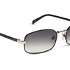 image:imageDIFF  Rachael Kirkconnell Trinity Oval Low Profile Sunglasses for Women  UV400 Protection  Black  Grey Gradient