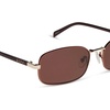 image:imageDIFF  Rachael Kirkconnell Trinity Oval Low Profile Sunglasses for Women  UV400 Protection  Brown  Brown