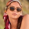 image:imageDIFF  TravisMathew  Solana Modern Cat Eye Sunglasses for Women  UV400 Polarized Protection  Caramel  G15