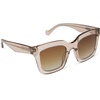 image:imageDIFF  TravisMathew  Valencia Oversized Square Sunglasses for Women  UV400 Polarized ProtectionSoft Taupe Crystal  Brown Gradient
