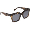 image:imageDIFF  TravisMathew  Valencia Oversized Square Sunglasses for Women  UV400 Polarized ProtectionTortoise  Grey