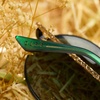 image:imageDIFF  Wicked Elphaba Designer Round Sunglasses for Women  Black  Green  100 UV Protection