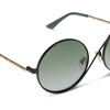 image:imageDIFF  Wicked Elphaba Designer Round Sunglasses for Women  Black  Green  100 UV Protection