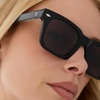 image:imageDIFF  Yellowstone Sunglasses Kayce Dutton Square Sunglasses for Men and Women  UV400 Polarized Protection  Classic Black  Grey