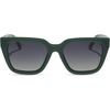 image:imageDIFF Amara Square Oversized Sunglasses for Women  100 UVAUVB ProtectionFairway Green  Grey Gradient